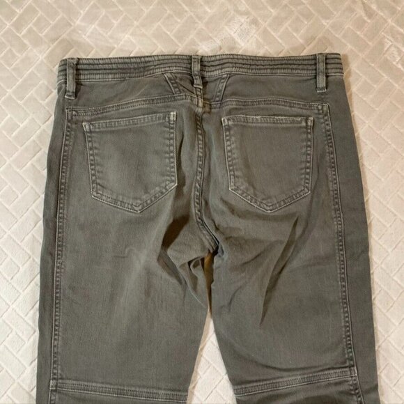 Closed Womens 27 Denim Jeans Army Olive Green Moto Skinny Zip Ankle Low Rise - Picture 9 of 10